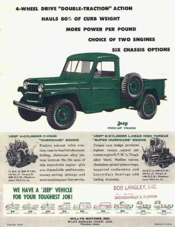 Page 1 1955 Willys truck.